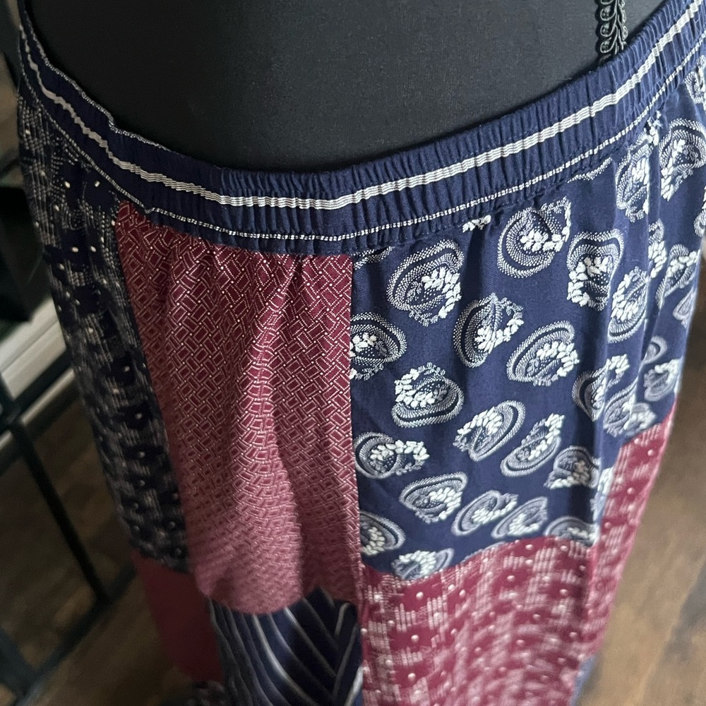 Carole Little Multicolor Patchwork Maxi Skirt - image 6